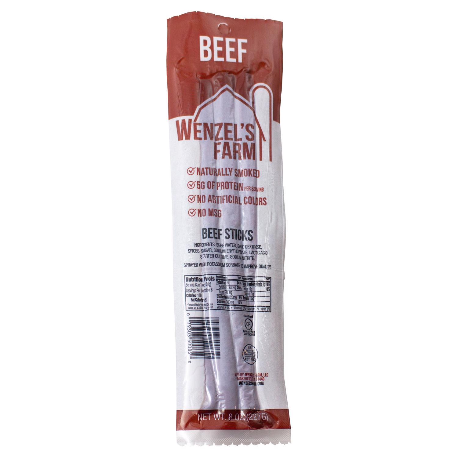 Wenzel's Farm Original Beef Beef Stick 8 Oz Pouch - Ace Hardware