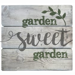 Oak Patch Gifts In the Garden 11.5 in. H X 1 in. W X 10.5 in. L Multicolored Wood Wall Art