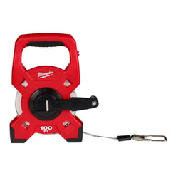 Milwaukee 100 ft. L X 1.75 in. W Open Reel Long Tape Measure 1 pk