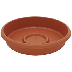 HC Companies Panterra Plastic Texture Plant Saucer Clay