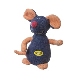 Multipet Multicolored Plush Deedle Dudes Mouse Dog Toy Medium 1 pk