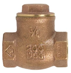 B&K ProLine 3/8 in. D X 3/8 in. D IPS Brass Swing Check Valve