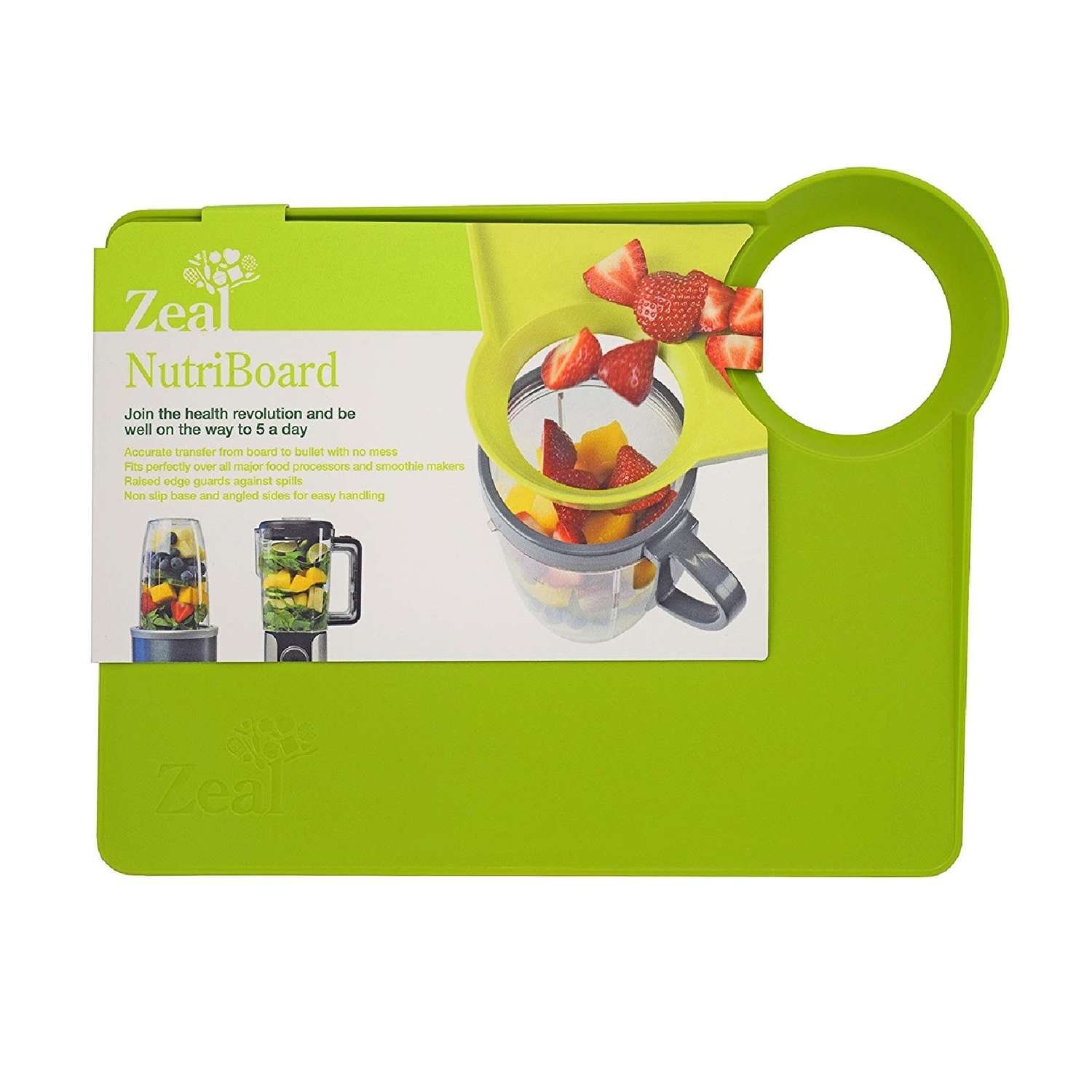 Zeal NutriBoard 13 in. L X 10 in. W Plastic Cutting Board Ace Hardware