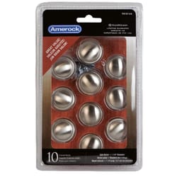 Amerock Allison Round Cabinet Knob 1-1/4 in. D 1-1/16 in. Satin Nickel 10 pk