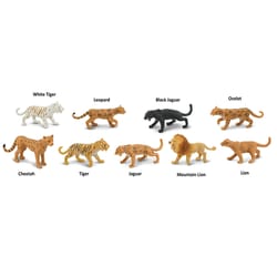 Safari Ltd Toobs Big Cats Toys Plastic 9 pc