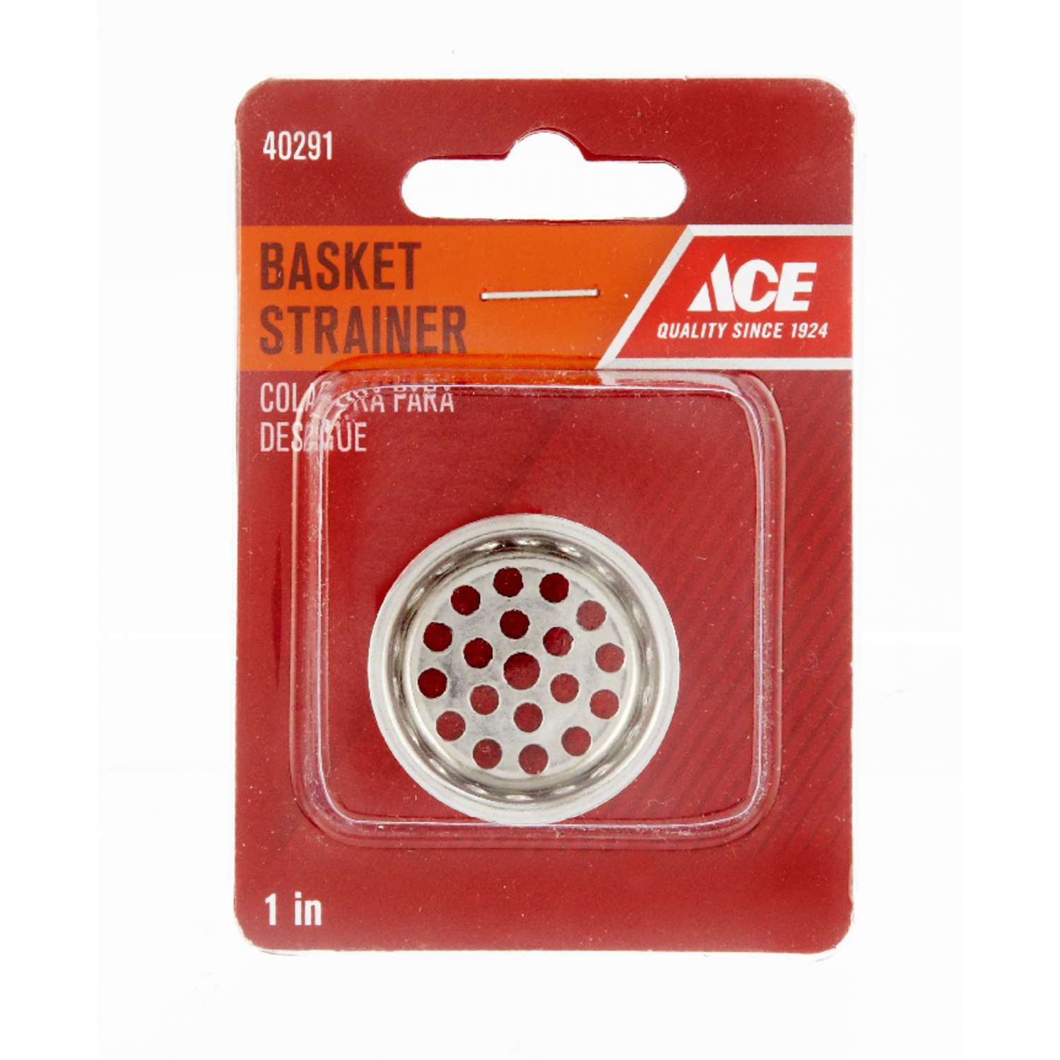Ace 1 in. D Chrome Stainless Steel Replacement Strainer Basket Silver