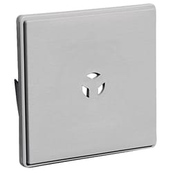 Builders Edge 7 in. H X 6.75 in. W X 1 in. L Prefinished Gray Vinyl Mounting Block