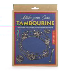Kikkerland DIY Tambourine Kit Brown