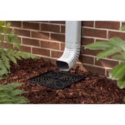 StealthDrain 4.25 in. H X 12 in. W X 12 each L Black Vinyl Downspout Extension