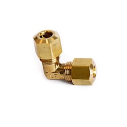 ATC 1/4 in. Compression 1/4 in. D Compression Yellow Brass 90 Degree Elbow