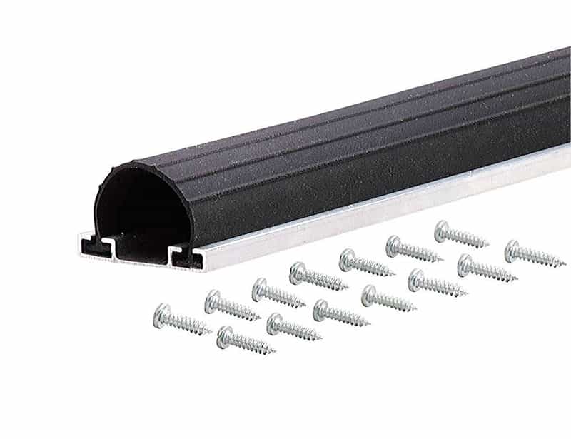 M D Building Products Black Aluminum Vinyl Weather Stripping For