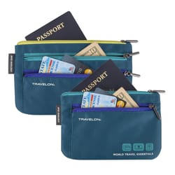 Travelon World Travel Essentials Polyester Currency/Passport Organizer Set