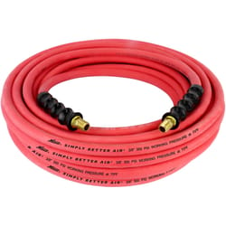 Milton 50 ft. L X 3/8 in. D Ultra Lightweight Rubber Air Hose 300 psi Red