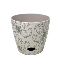 Bamboo Blooms 6.3 in. H X 7 in. D Bamboo Green Flower Flower Pot Green