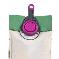 Dexas Pink Rubber 1/2 cups Pet Food Scoop For All Animals