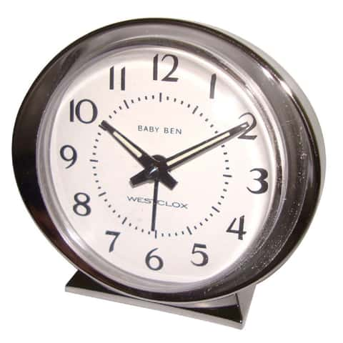 Westclox Baby Ben Silver Alarm Clock Analog Battery Operated - Ace Hardware