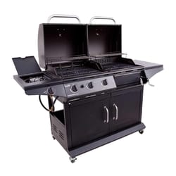 Char-Broil Deluxe 3 Burner Charcoal/Liquid Propane Grill Black