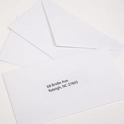 Bazic Products 3-5/8 in. W X 6-1/2 in. L No. 6 3/4 White Envelopes 100 pk
