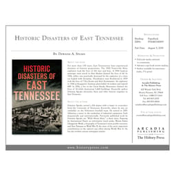 Arcadia Publishing Historic Disasters of East Tennessee History Book