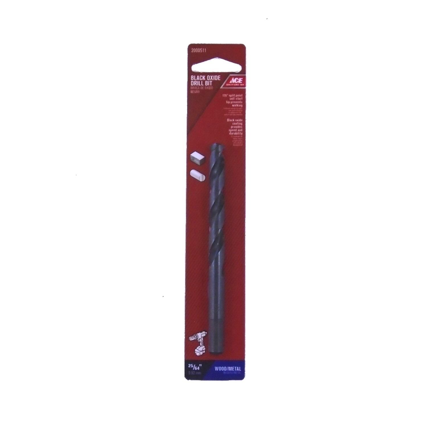 Ace 25/64 in. X 5-1/8 in. L High Speed Steel Drill Bit 1 pc