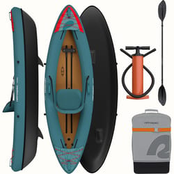 Retrospec PVC Inflatable Teal Kayak