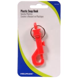 HILLMAN Plastic Multicolored Snap Hook Clip Strip