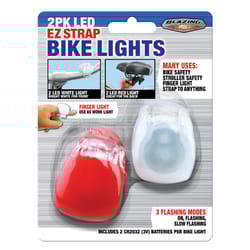 Blazing LEDz Safety Bike light Plastic 2 pk