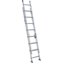 Werner 16 ft. H Aluminum Extension Ladder Type I 250 lb. capacity