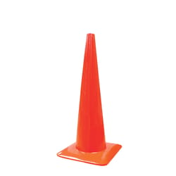 Safety Works English Orange Blank Safety Cone 18 in. H X 10.5 in. W