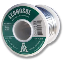 AIM Econosol 8 oz Lead-Free Solid Wire Solder 0.125 in. D Tin/Copper 97/3 1 pc