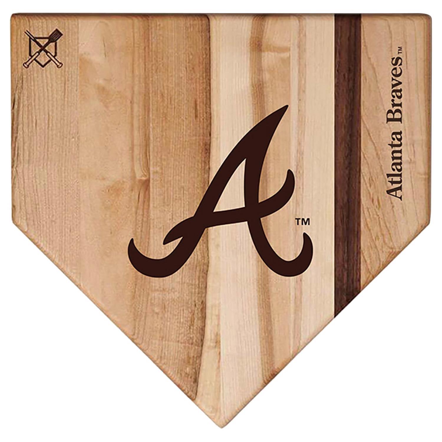 Baseball BBQ 12 in. L X 12 in. W X 0.8 in. Maple MLB Atlanta Braves Cutting Board Sansujyuku sansujyuku.com