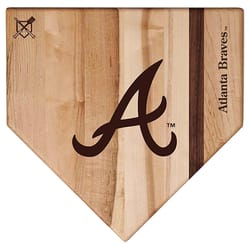 Baseball BBQ 12 in. L X 12 in. W X 0.8 in. Maple MLB Atlanta Braves Cutting Board