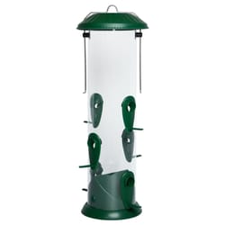 Nature's Way Wild Bird and Finch 6 lb Plastic Tube Bird Feeder 6 ports