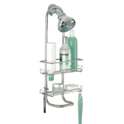 iDesign Silver Steel Shower Caddy