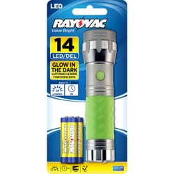 Rayovac Value Bright 18 lm Gray/Turquoise LED Flashlight AAA Battery