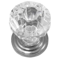 Laurey Acrystal Round Cabinet Knob 1 in. D 1-1/4 in. Polished Chrome 1 pk