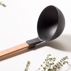 Epicurean Gourmet Black/Natural Nylon/Paper Composite Ladle
