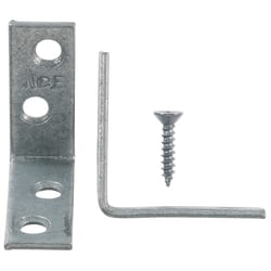 Ace 1-1/2 in. H X 2.75 in. W X 1-1/2 in. D Galvanized Steel Inside L Corner Brace