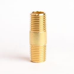 ATC 1/4 in. MPT X 1/4 in. D MPT Yellow Brass Nipple 1-1/2 in. L