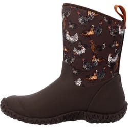 The Original Muck Boot Company Muckster II Mid Women's Chicken Print Waterproof Boots 9 US Brown 1 p