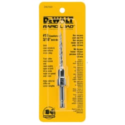 DeWalt Rapid Load #10 X 3/16 in. D High Speed Steel Countersink and Drill Set 1 pc