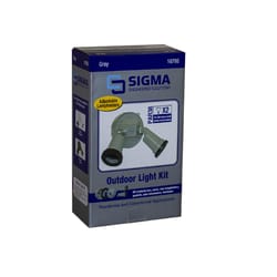 Sigma Engineered Solutions Switch Controlled Gray Lamp Holder Kit Hardwired