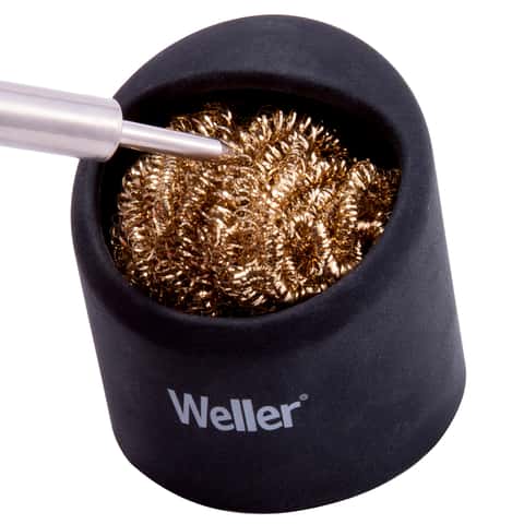 Brass Wool Sponge in Holder for Cleaning Soldering Iron Tips Stock