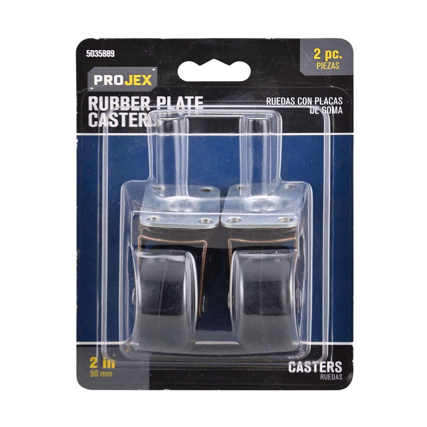 Projex 2 in. D Swivel Rubber Caster 80 lb 2 pk Ace Hardware