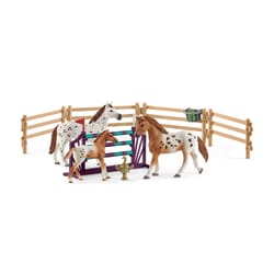 Schleich Horse Club Lisa'S Tournament Training w/ Appaloosas Toy Multicolored