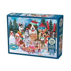 Cobble Hill Snow Day Jigsaw Puzzle Multicolored 500 pc