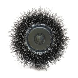 Forney 3 in. D X 1/4 in. Coarse Steel Crimped Wire Cup Brush 6000 rpm 1 pc