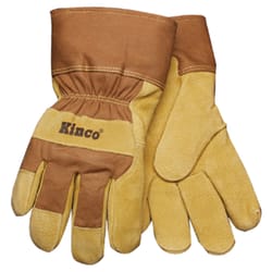 Kinco Men's Outdoor Knit Wrist Work Gloves Gold XL 1 pair