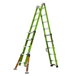 Little Giant Conquest All-Terrain 21.17 ft. H Fiberglass Telescoping Multi-Position Ladder Type IA 3