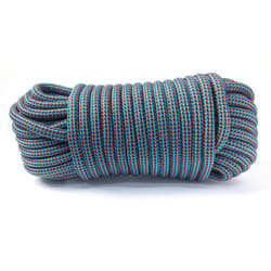 Ace 5/8 in. D X 100 in. L Blue/Green Diamond Braided Poly Rope